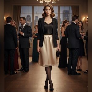 Vintage Warner’s Peachy Cream Lace Slip Size Large